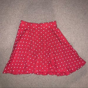 Set of two high waisted a line skater skirts